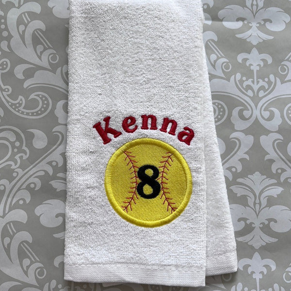 Personalized Ball Towel, Personalized Gift, Gift For Him