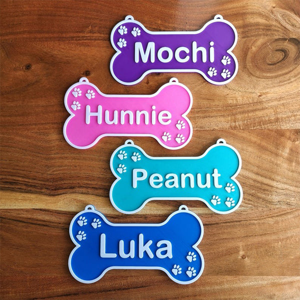 Customized Dog House Nameplates, Toy Box Signs