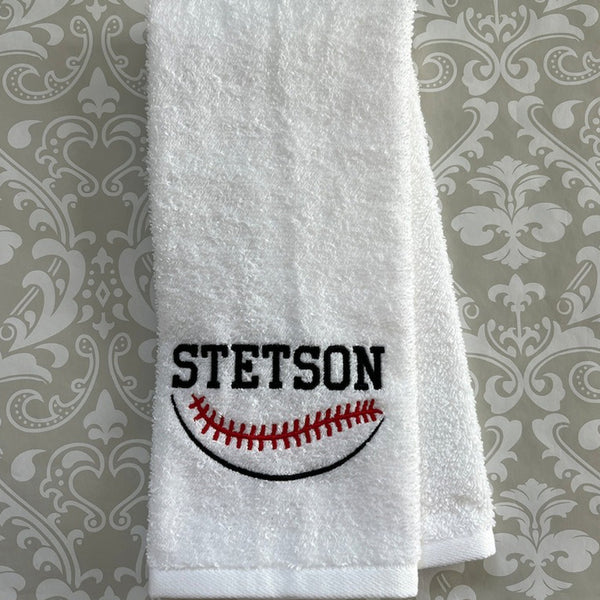 Personalized Ball Towel, Personalized Gift, Gift For Him