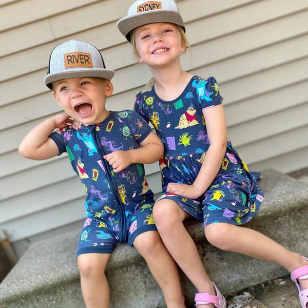 Custom Toddler Hat,Cursive Father And Son Hats Child Hat,Baby Hat