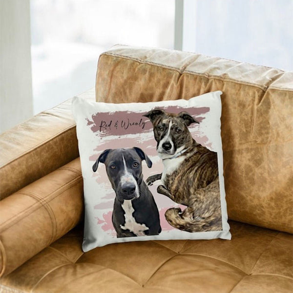 Custom Pet Pillow Personalised Pet Portrait  Pet memorial gift