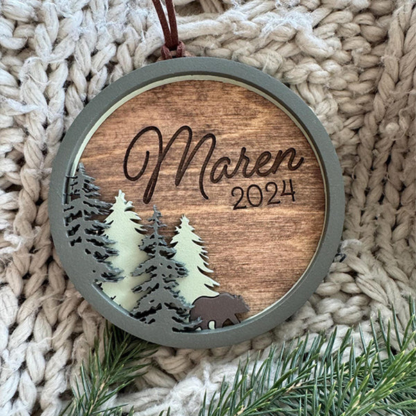 Personalized Christmas ornament Married and Baby's First Christmas