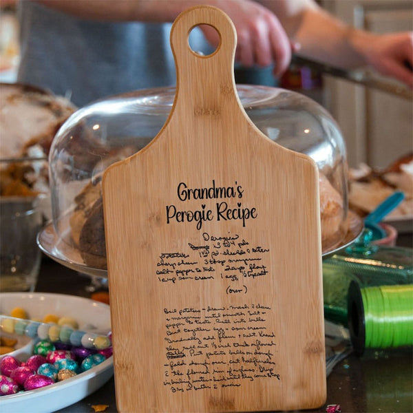 Recipe Cutting Board Preserve Recipe Handwritten