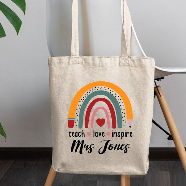 Teacher Gift Personalised Teacher Bag Custom Bag Graduation Gift