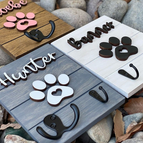 Personalized Pet Leash Holder, Custom Pet leash holder, Pet Sign, Dog Sign