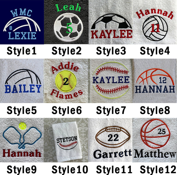 Personalized Ball Towel, Personalized Gift, Gift For Him