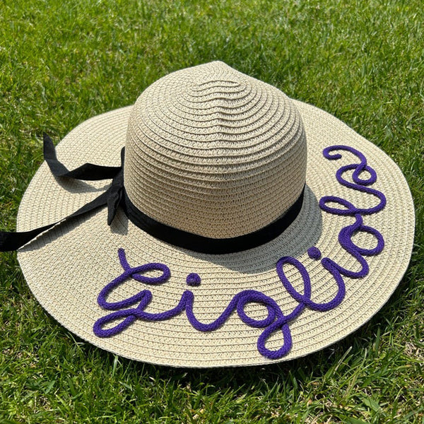 Customizable straw hat