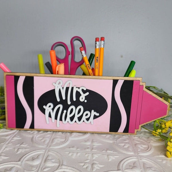 Personalized Teacher Desk Caddy, Teacher Gift