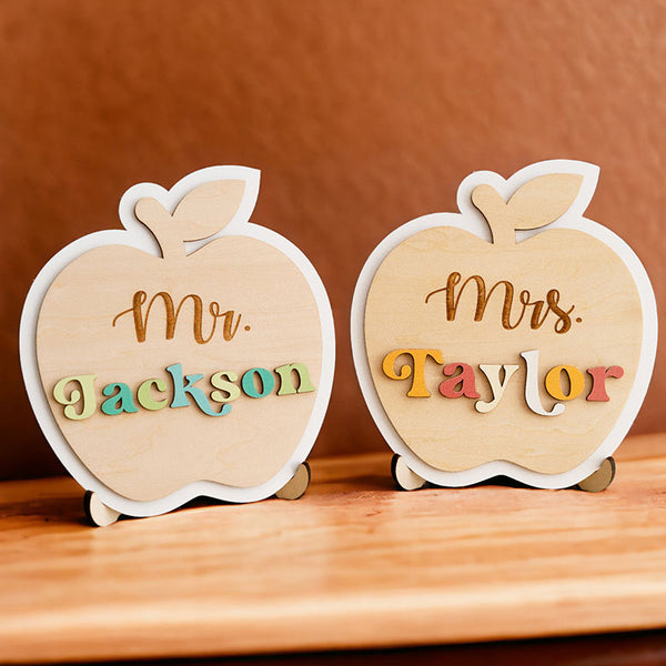 Teacher Apple Sign, Gifts For Teachers, Teacher Sign For Desk