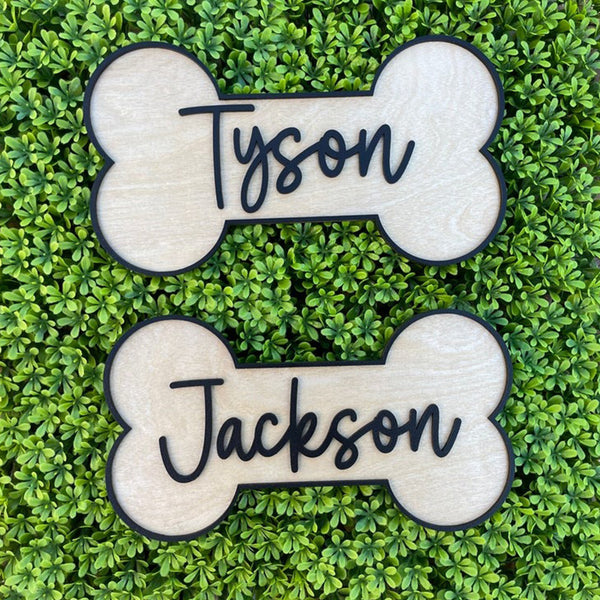 Custom Dog Name Signs, Wall Signs Bone Signs