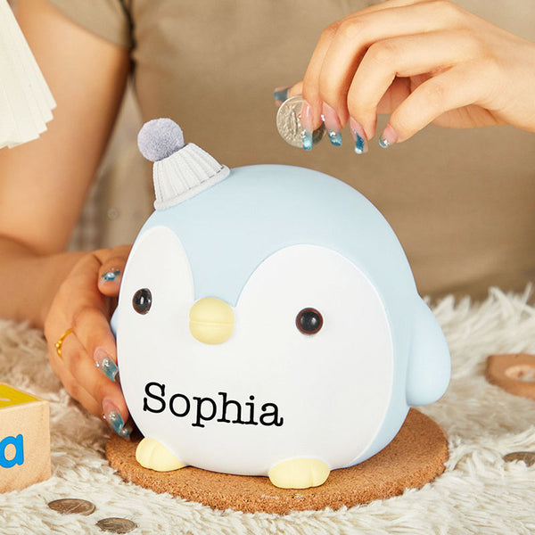 Personalized Piggy Bank with Name, Children's Money Bank, Kids Birthday Gift