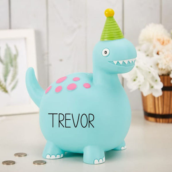 Custom Dinosaur Elephant Coin Bank With Name,Dinosaur Elephant Bank for Boys or Girls