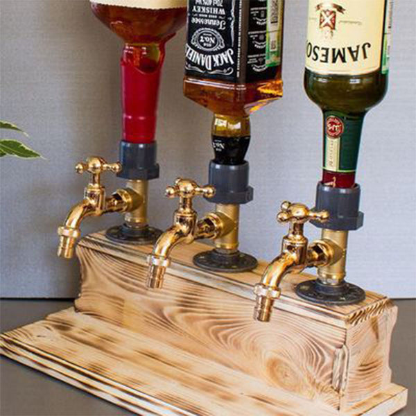 Whiskey wood Dispenser Personalized Wooden Dispenser, Christmas Gift For Him