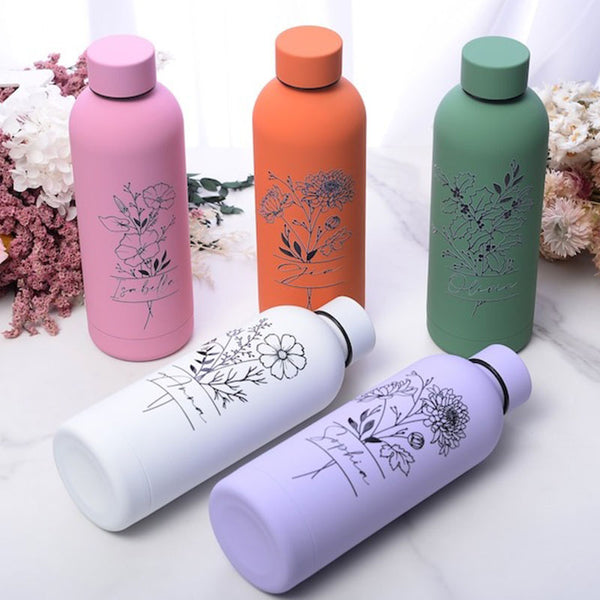 Insulated Water Bottle,Water Bottle Personalized,Water Bottle Name