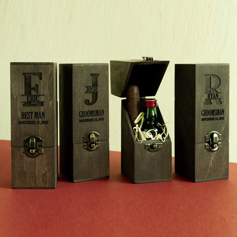 Bachelor Party Favors, Personalized Groomsmen Gift Boxes