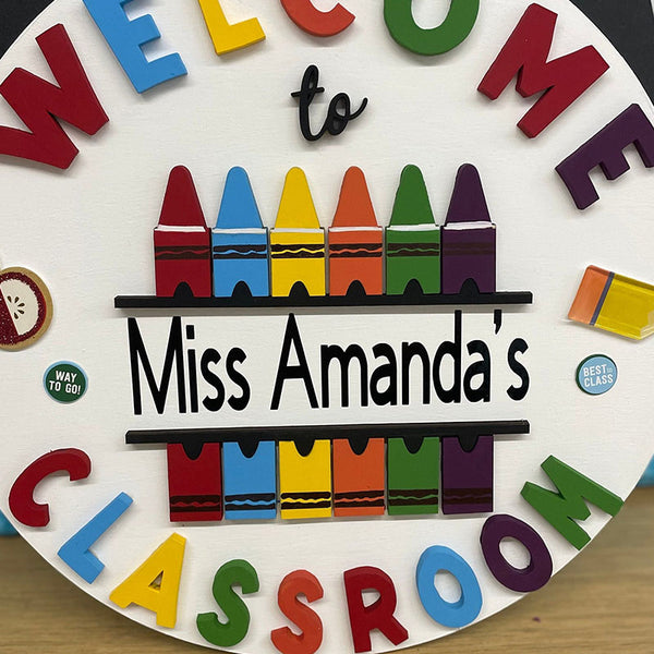 Teacher sign - Class sign - classroom decor - customized sign - Teacher Appreciation Gift