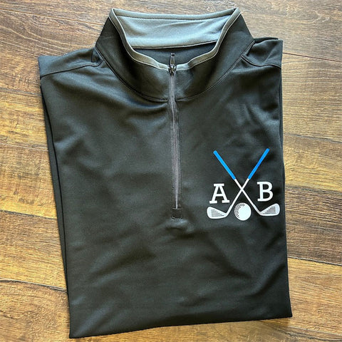 Personalized Golf Performance Quarter Zip Pullover