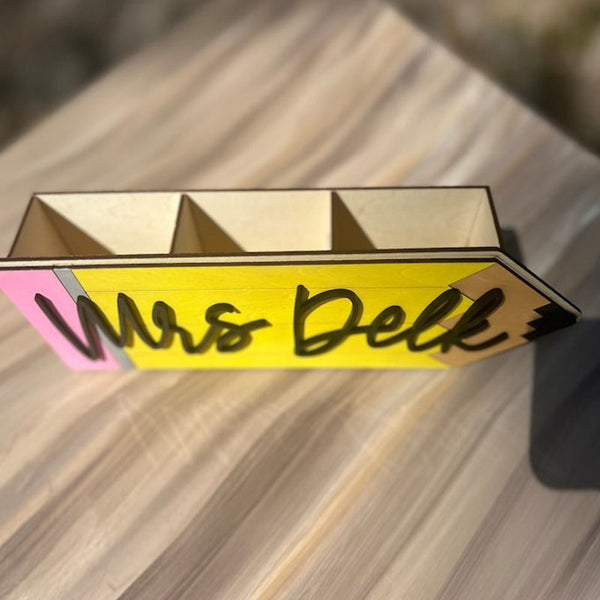 Personalized Teacher Desk Caddy, Teacher Gift