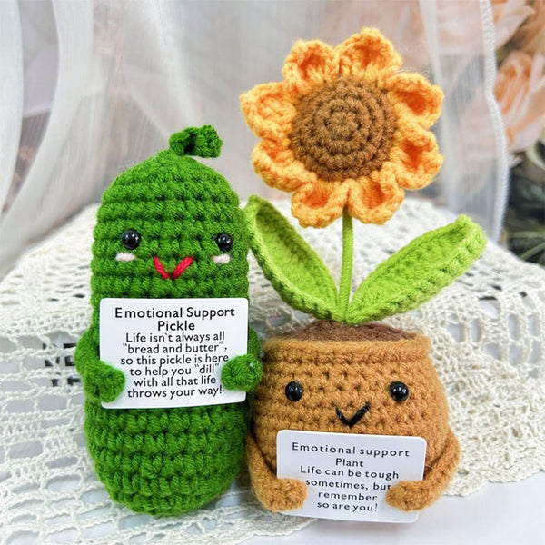 Handmade Crochet Pickle /Sunflower/Heart flower/Daisy