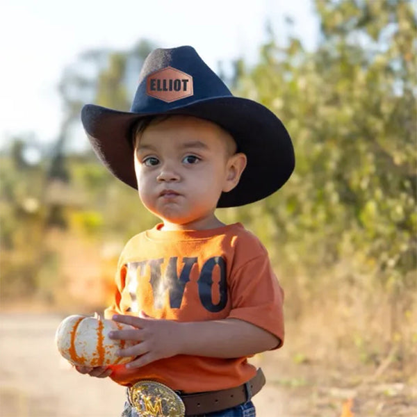 Personalized Leather Patch Cowboy Hat for Comfort & Unique