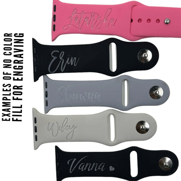 Personalize Add a Name Simple Watch Band