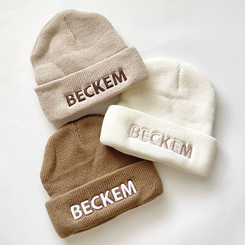 Embroidered Children's Beanie Hat, Personalized Hat for Babies and Toddlers, Kids Name Hat