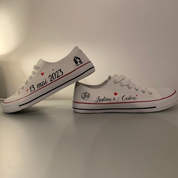 Personalized wedding sneakers for women and men