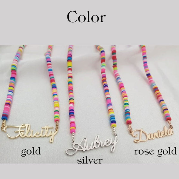 Name Necklace For Girls • Little Girl Name Necklace