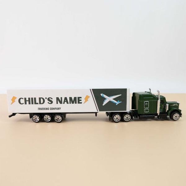 Personalized Kids Toy Truck, Customized with Your Child's Name