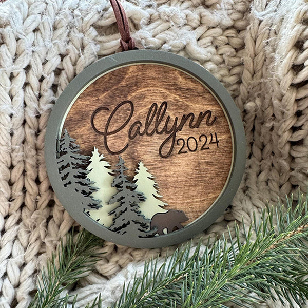 Personalized Christmas ornament Married and Baby's First Christmas