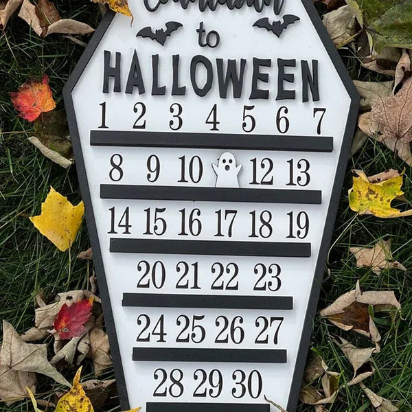 Halloween Countdown Wooden Calendar