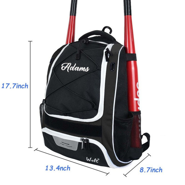 Personalized Baseball,Softball Backpack| Custom Baseball Bag | Custom Softball Bag