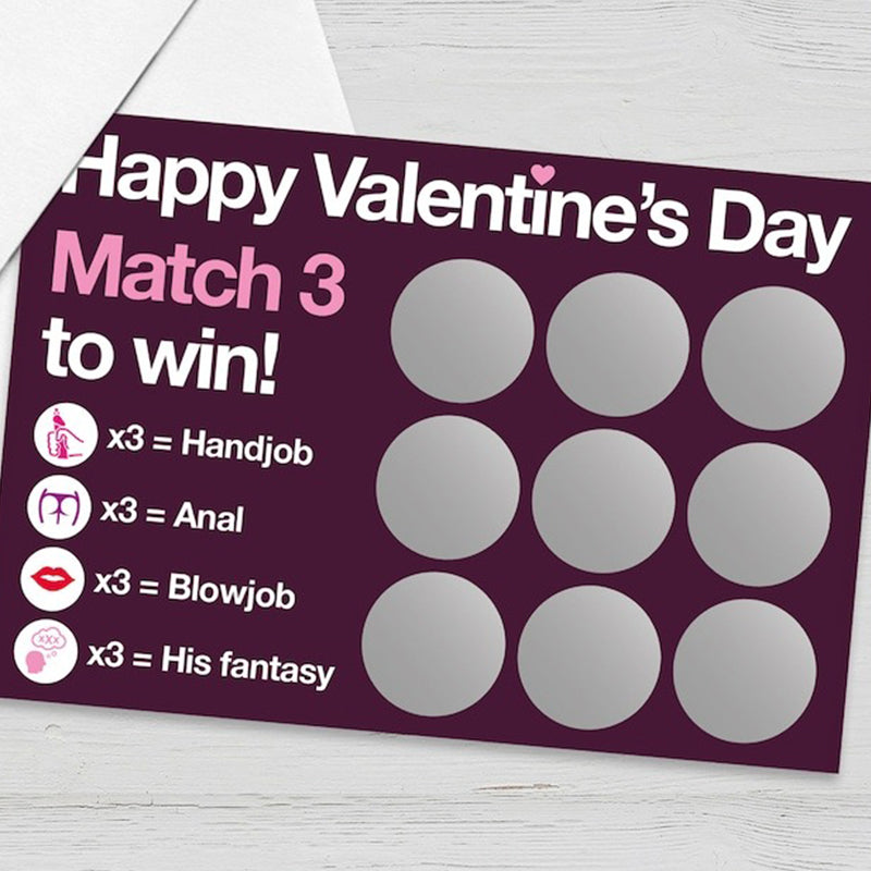 Scratch Card, Birthday Gift,  Couples Valentines Gift