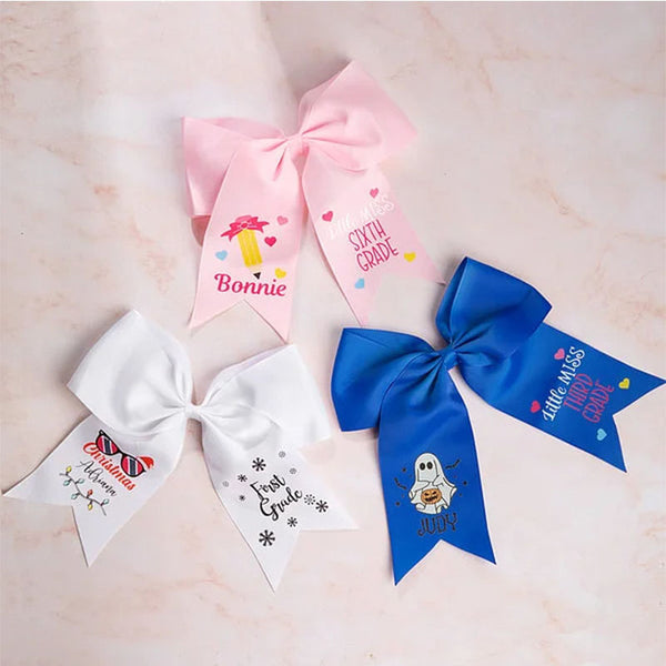 Personalized Hair Accessories With Grade And Name, Perfect Back-To-School Gifts For Kids