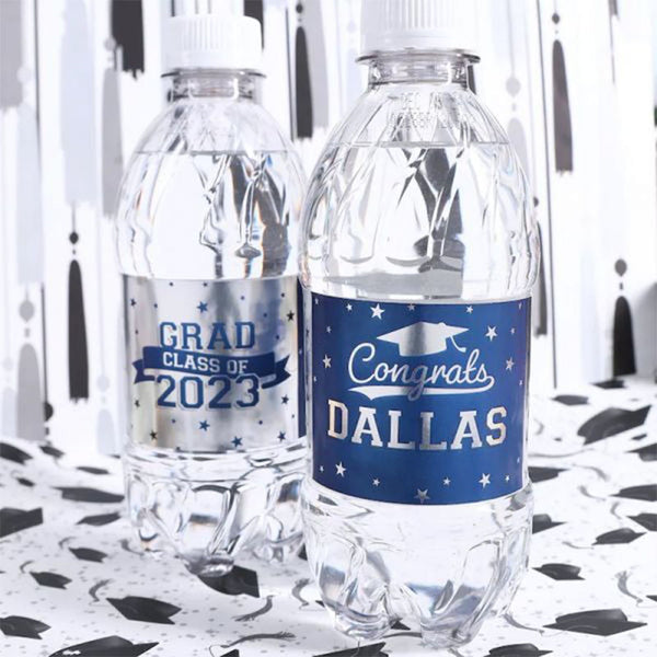 Graduation Water Bottle Labels Personalized Graduation Party Decorations