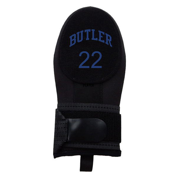 Black Custom Name and Number Slip-On Gloves