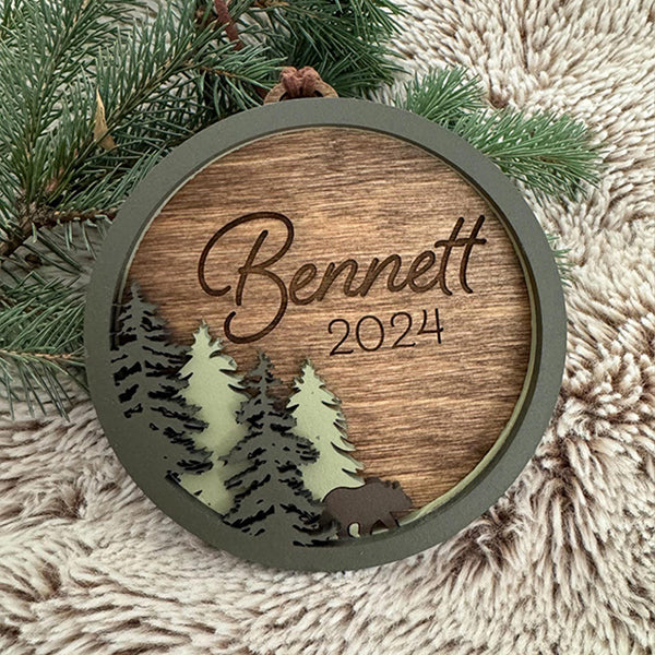 Personalized Christmas ornament Married and Baby's First Christmas