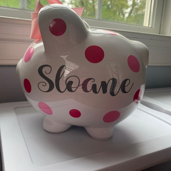 Personalized Piggy Bank-Piggy Bank For Boys-Piggy Bank For Girls-Piggy Banks