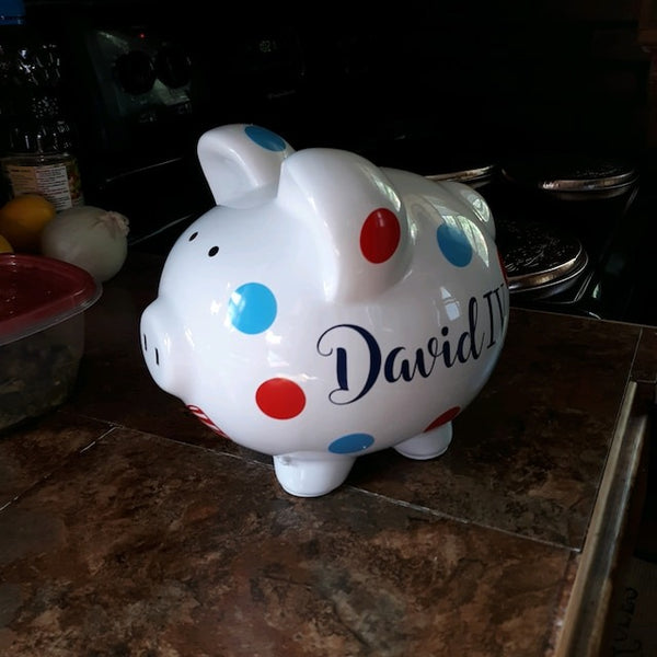 Personalized Piggy Bank-Piggy Bank For Boys-Piggy Bank For Girls-Piggy Banks