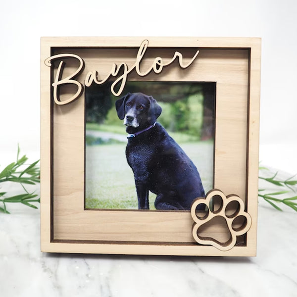 Pet Name Photo Frame |Custom Dog Cat Picture Frame