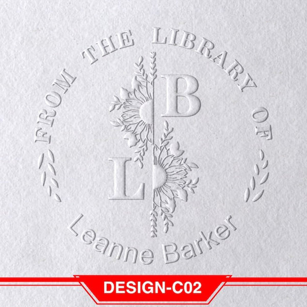 Book Embosser Personalized , Custom Stamp Embosser, Book Stamp, From The Library Of Stamp, Library Stamp