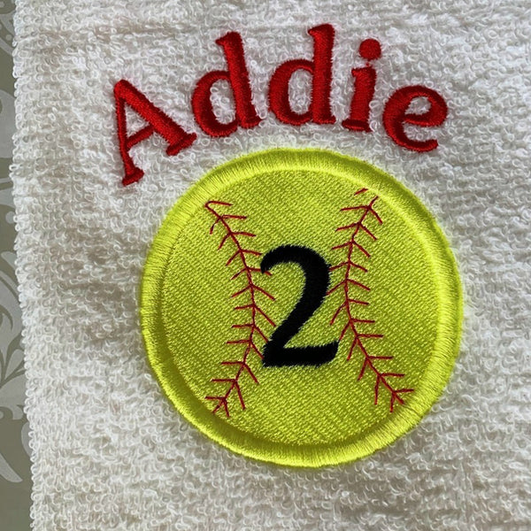 Personalized Ball Towel, Personalized Gift, Gift For Him