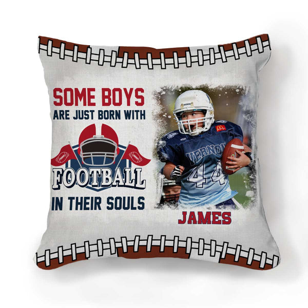 Football Gifts , Personalized Football Photo Pillow For Boys