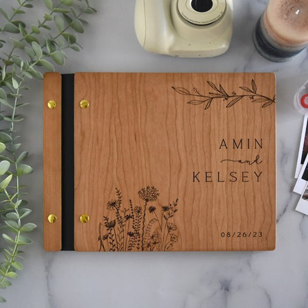 Wedding Guest Book, Wood Guest Book, Guest Book