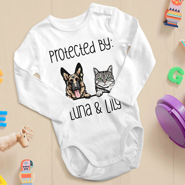 Baby Shower Gift,  Custom Pet Onesie,Custom Pet Baby Onesie