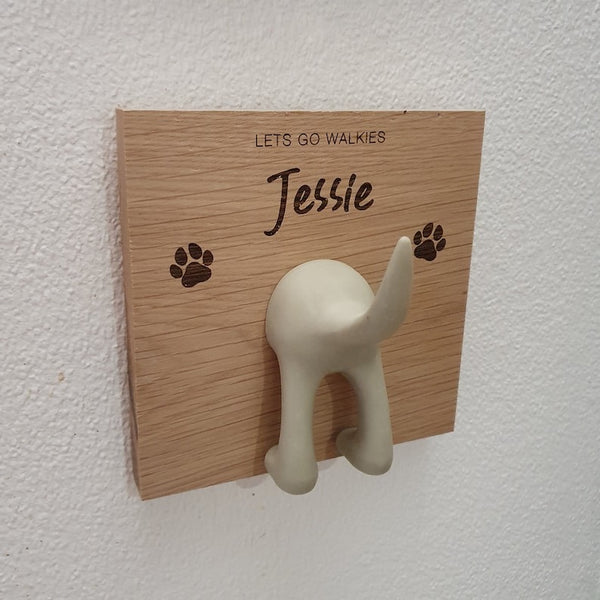 Personalized Pet lead wall hanger