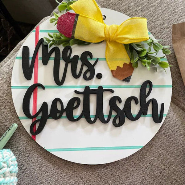 Teacher Gift, 3D name sign classroom decor- teacher graduation gift Elementary school