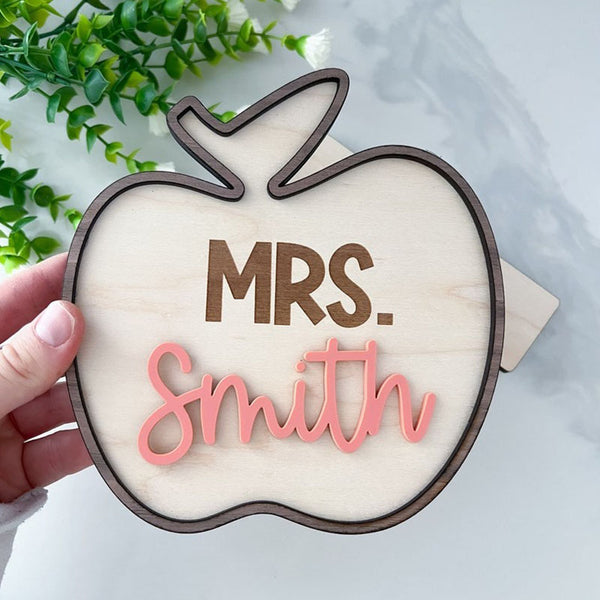 Personalized Teacher Sign, Teacher Desk Sign, Custom Teacher Gift