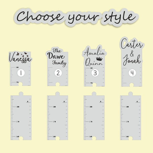 Personalized Growth Chart Wall Nursery Decor Personalized Baby Shower Gift