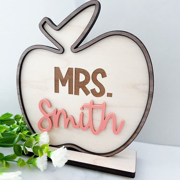 Personalized Teacher Sign, Teacher Desk Sign, Custom Teacher Gift